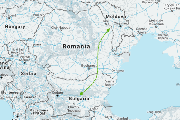перевозки из Молдовы в Болгарию