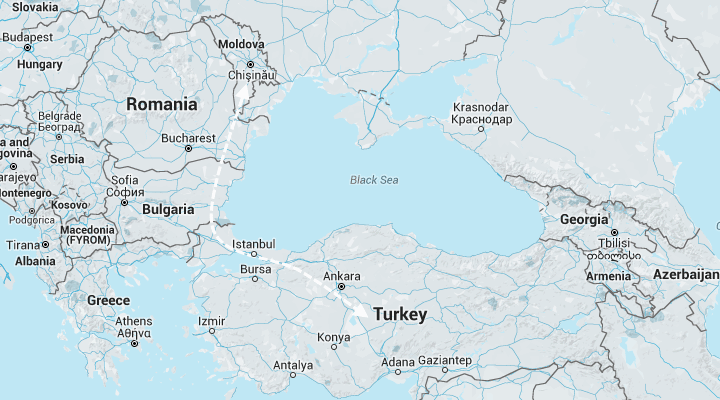 Перевозки Турция - Молдова