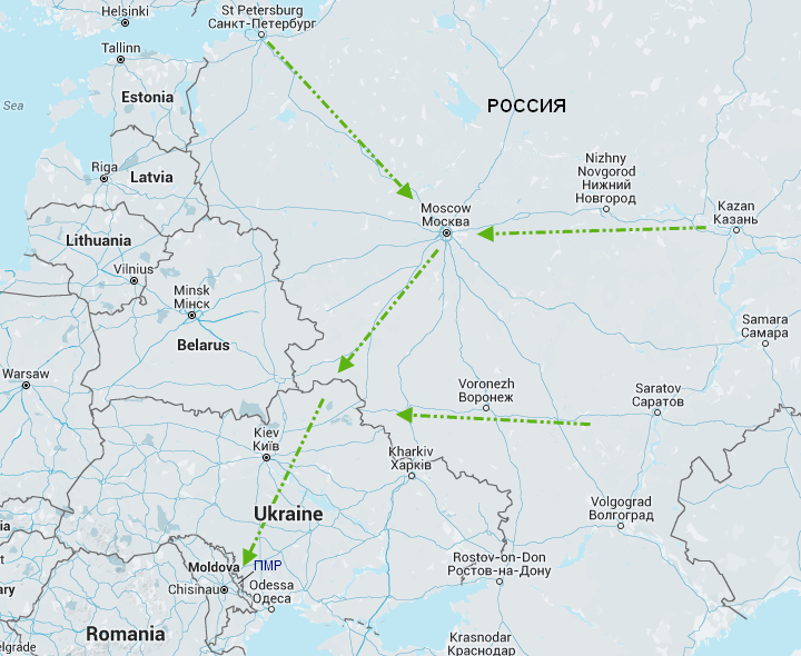 Грузоперевозки Россия – ПМР: маршруты доставки